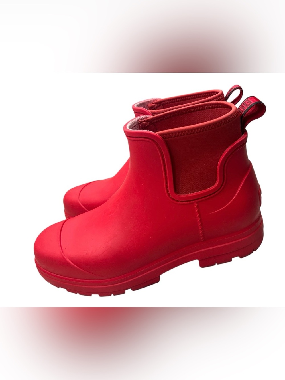 ⁠UGG Drizlita Red Waterproof Rain Boots Size 9⁠